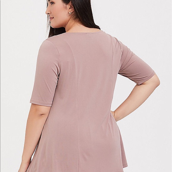 Nwt Torrid size 00 studio knit taupe Top - Picture 2 of 6